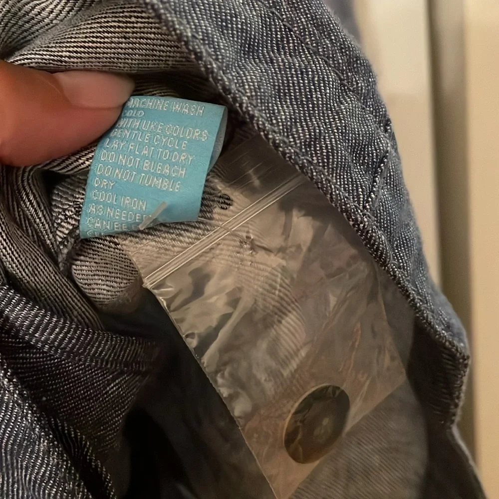 J. McLaughlin‎ Women’s Skye Jacket Small NWT $228 Denim Solid Button 100% Linen